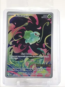 BULBASAUR 2025 POKEMON MEGA EVOLUTION ILLUSTRATION STAMP 133/132 Q0165 - Image 1