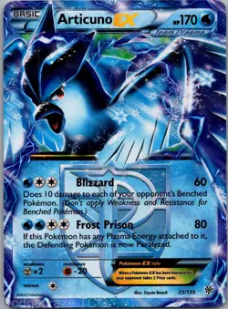 Articuno EX 25/135 Holo Rare EX Plasma Storm Pokemon MP - Image 1