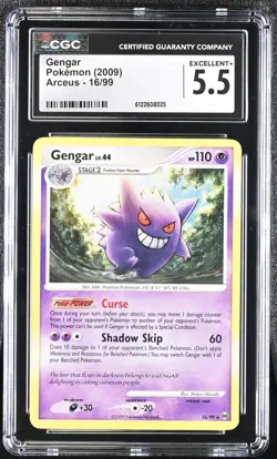 2009 Pokemon Gengar Arceus 16/99 CGC EXCELLENT+ 5.5 - Image 1