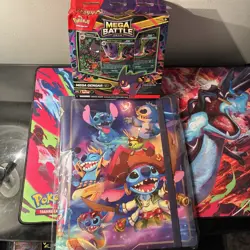 Pokemon TCG Mega Battle Deck Mega Gengar ex With Bonus Lilo/Stich Binder! New! - Image 1