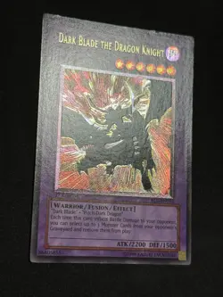 Yugioh Dark Blade the Dragon Knight RDS-EN035 1st Edition Ultimate Rare Euro LP - Image 3