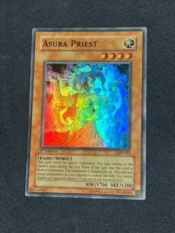 Yugioh Asura Priest LOD-071 1st Edition Super Rare NM/VLP - Image 1