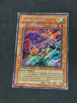 Yugioh Yata-Garasu LOD-000 1st Edition Secret Rare NM/VLP - Image 1
