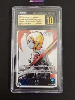 2023 One Piece JPN Nami OP03-040 L Pillars of Strength Alt Art CGC PRISTINE 10 - Image 1