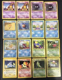 Pokemon TCG WOTC Lot Of 16 Base Set 2, Neo Genesis Vintage Cards - Image 1