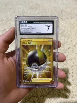 Pokemon TCG Ultra Ball Secret Rare Gold Holo Card Brilliant Stars 186/172 - Image 1