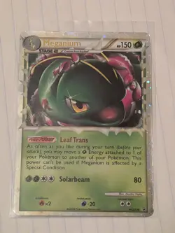 Meganium Prime HGSS08 Black Star Promo 2010 Ultra Rare Pokemon Card LP-MP - Image 1