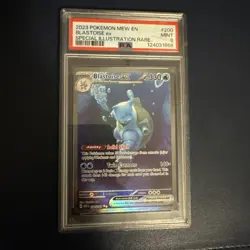 BLASTOISE EX PSA 9 MINT #200 POKEMON CARD EN-151 SPECIAL ILLUSTRATION RARE - Image 1
