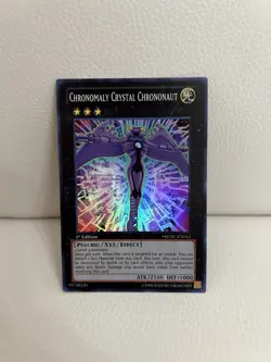 Yu-Gi-Oh Chronomaly Crystal Chrononaut REDU-EN042 Super Rare 1st Edition NM Card - Image 1