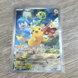 Pokemon Pikachu Promo Holo Card 60 HP Adventuring Together SVP EN 027 English - Image 1