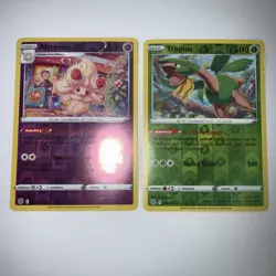 Pokemon Alcremie & Tropius 2022 Brilliant Stars Reverse Holo Cards Lot Mint! - Image 1