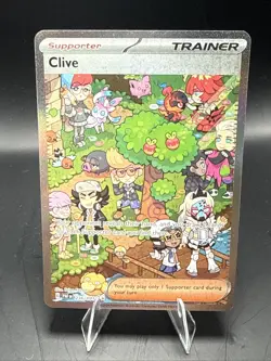 Pokemon TCG Clive Paldean Fates Holo Full Art Trainer Card 236/091 SV - Image 2