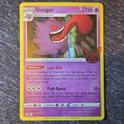 Gengar 057/198 Fusion Strike Holo Rare Stage 2 Pokemon Card English - Image 1