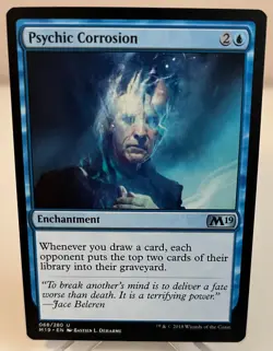 Magic MTG - Psychic Corrosion from M19 *Uncommon #68* Near Mint & Un-Played! - Image 1