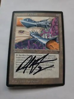 Gauntlets Of Chaos Artist Proof SIGNED By Dan Frazier Magic the Gathering - Image 1