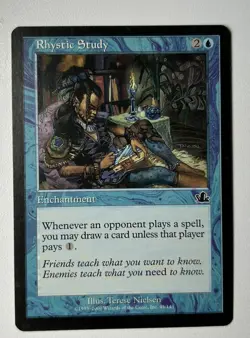 Rhystic Study - Prophecy - MTG - Magic the Gathering - LP - Image 1