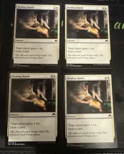 Healing Hands X4 Origins Magic the Gathering MTG - Image 1