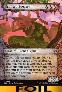 Eclipsed Boggart ** FOIL SHOWCASE ** Lorwyn Eclipse - CUC NM MTG - Image 1