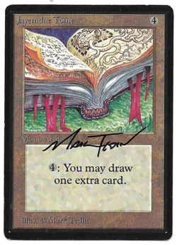MARK TEDIN - SIGNED M:tG MTG BETA JAYEMDAE TOME Play Card - Image 1