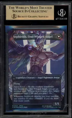 Magic MTG Sephiroth Fabled Soldier FF Boderless Surge Foil #0527 BGS 9.5 - Image 2