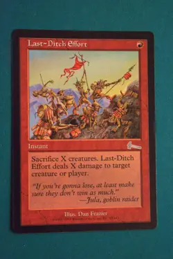 Last-Ditch Effort - Urza’s Legacy - Never Played - Magic The Gathering(6) - Image 1