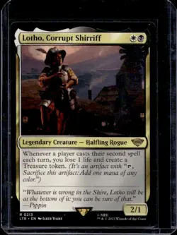 2023 Magic Lord of Rings Tales Middle-Earth Lotho, Corrupt Shirriff Foil #0213 - Image 1