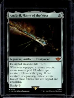 2023 Magic MTG Lord of Rings Tales Middle-Earth Anduril, Flame West Foil #0236 - Image 1