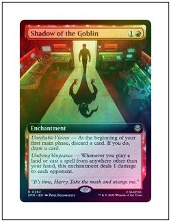 1x Shadow of the Goblin, Extended Art Foil, Magic MTG NM - Image 1