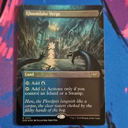 Gloomlake Verge Foil Rare Land Magic Duskmourn Wizards of the Coast 2024 - Image 1