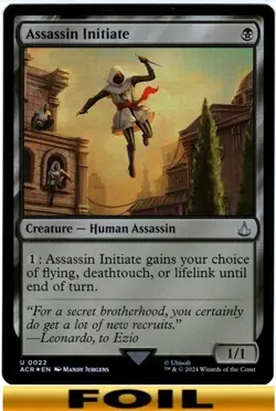 Assassin Initiate ** FOIL ** Universes Beyond: Assassin's Creed - NM MTG - Image 1