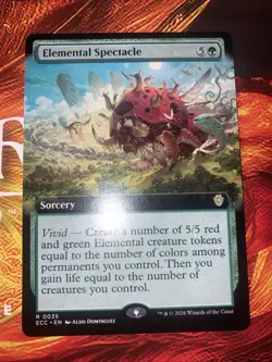 Elemental Spectacle (Extended Art) Commander: Lorwyn Eclipsed Regular - Image 1