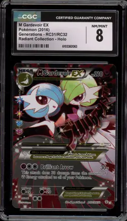 Pokemon M Gardevoir EX XY Generations Radiant Coll. Full Art #RC31 CGC 8 - Image 1