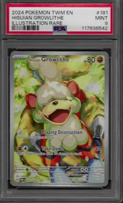 2024 Pokemon Hisuian Growlithe 181/167 Twilight Masquerade - Image 1
