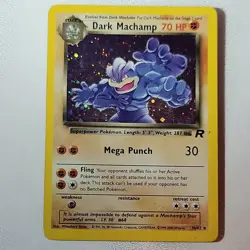 Pokemon TCG Dark Machamp Holo Rare 10/82 Team Rocket WOTC LP - Image 1