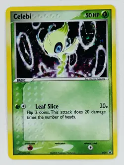 2005 Pokemon TCG Collectors Tin Celebi #029 Holo Rare Black Star Promo ⭐ - Image 1
