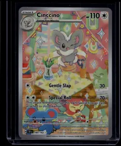 Pokemon TCG Cinccino 183/162 Temporal Forces Illustration Rare NM - Image 1