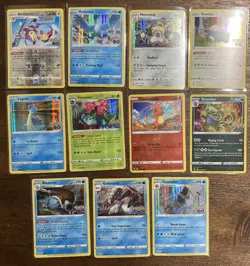 Pokemon Go TCG Holo/Reverse Holo lot of 11 No Dupes! Snorlax Charmander + More! - Image 1