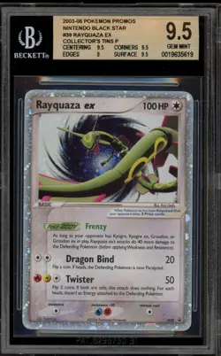 Pokemon Rayquaza ex Collector's Tins Black Star Holo Promo #039 BGS 9.5 - Image 1