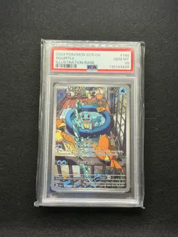 Pokemon Squirtle Stellar Crown Illustration Rare #148 PSA 10 Gem Mint - Image 1