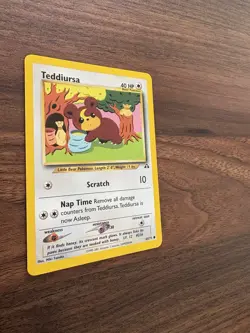 Teddiursa Vintage 2001 Pokemon Neo Discovery TCG Card 65/75 NM - Image 3