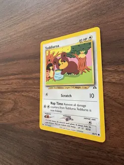 Teddiursa Vintage 2001 Pokemon Neo Discovery TCG Card 65/75 NM - Image 4