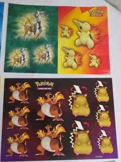 Pokemon TCG Sticker Sheets MIXED LOT OF 6 From Collector's Chests 2020 2021 2022 - Image 3