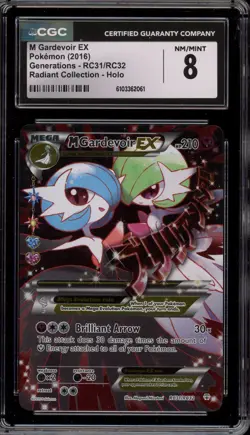 Pokemon M Gardevoir EX XY Generations Radiant Coll. Full Art #RC31 CGC 8 - Image 1