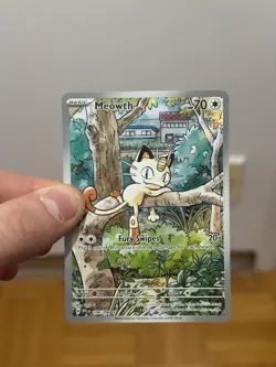 Pokemon TCG Meowth 106/094 Illustration Rare Holo Me02: Phantasmal Flames 2025 - Image 1