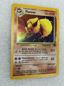 The Pokemon Company Pokemon Flareon Jungle 03/64 Holo Rare 70 HP 1999 TCG - Image 2