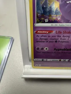 Pokemon Gengar TCG Sword & Shield Promo Black Star Holo Card SWSH052 - Image 3