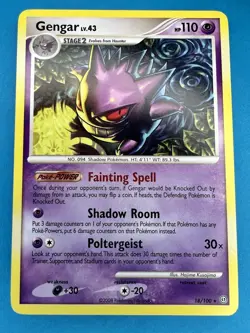 Pokemon TCG Gengar 18/100 Stormfront Rare Non Holo 2008 LP - Image 1