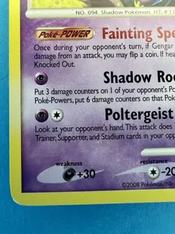 Pokemon TCG Gengar 18/100 Stormfront Rare Non Holo 2008 LP - Image 4