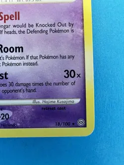 Pokemon TCG Gengar 18/100 Stormfront Rare Non Holo 2008 LP - Image 5