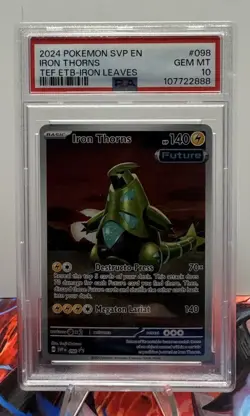 2024 Pokemon SVP EN SV Black Star Promo Iron Thorns #098 Temporal Forces PSA 10 - Image 1